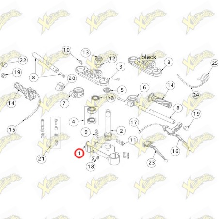 Piastra Di Sterzo Inferiore Ohvale Gp Evo St L