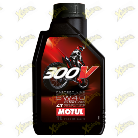 1 Liter Motul 300V Offroad 4T 5W40 Full Synthetic Oil 