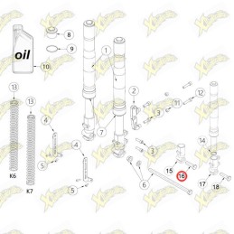 Ohvale RH std Foot fork...