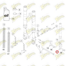 Ohvale LH std Foot fork...