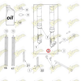 Ohvale LH CNC fork foot...