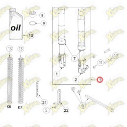 Ohvale Complete Front fork...