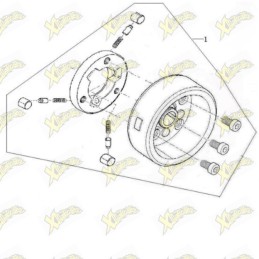 Assieme volano Ohvale 110 A...