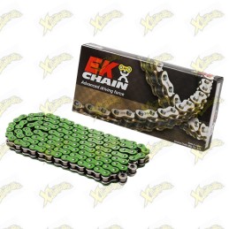 Green motorcycle chain...