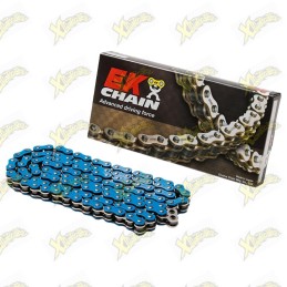 Blue motorcycle chain pitch...