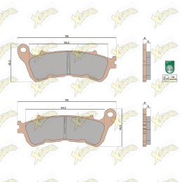 Malossi MHR Synt brake pads...