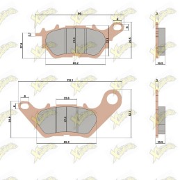 Malossi MHR Synt brake pads...