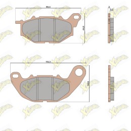 Malossi MHR Synt brake pads...