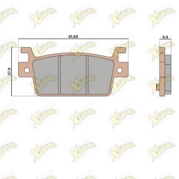 Malossi MHR Synt brake pads...