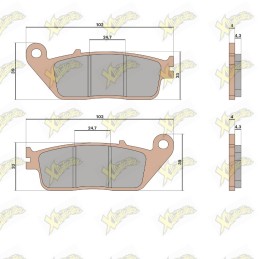 Malossi MHR Synt brake pads...