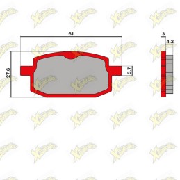 Malossi MHR brake pads...