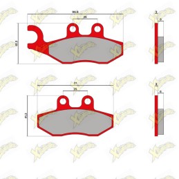 Malossi MHR brake pads...