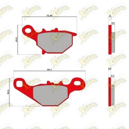 Malossi MHR brake pads...