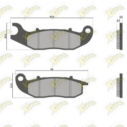 Malossi brake pads 6217435BB