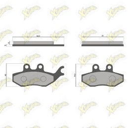 Malossi brake pads 6217433BB