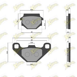 Malossi brake pads 6216060BB