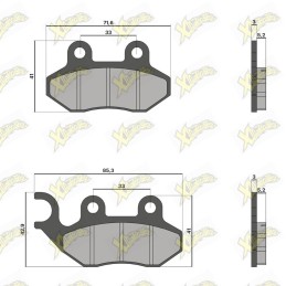 Malossi brake pads 6215856BB