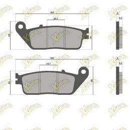 Malossi brake pads 6215572BB