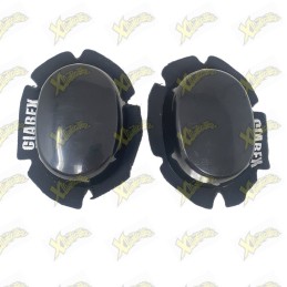 Black motorcycle sliders