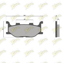 Malossi brake pads 6215033BB