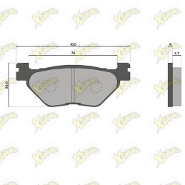 Malossi brake pads 6215030BB