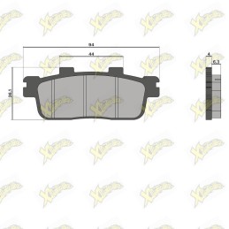 Malossi brake pads 6215028BB