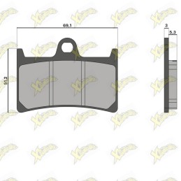 Malossi brake pads 6215022BB