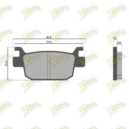 Malossi brake pads 6215016BB