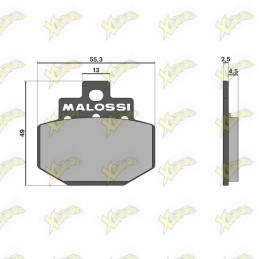 Malossi brake pads 6215015BB