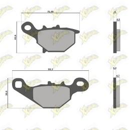 Malossi brake pads 6212165BB