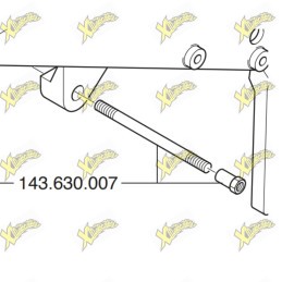 Engine support pin with...